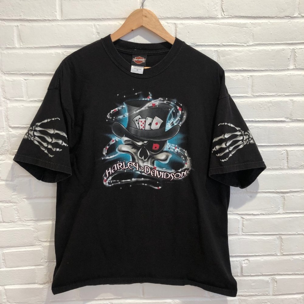 Vintage Harley-Davidson 2007 Myrtle Beach South Carolina Skull T-Shirt